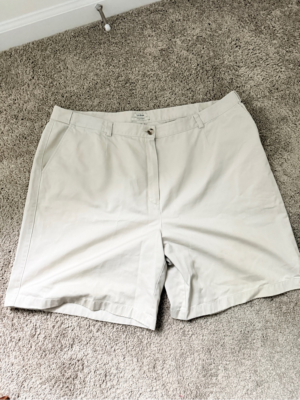 L.L. Bean Women's Light Khaki Bermuda Shorts